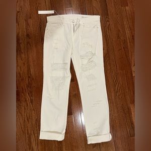 BLANK NYC White Denim Boyfriend Jeans Size 30